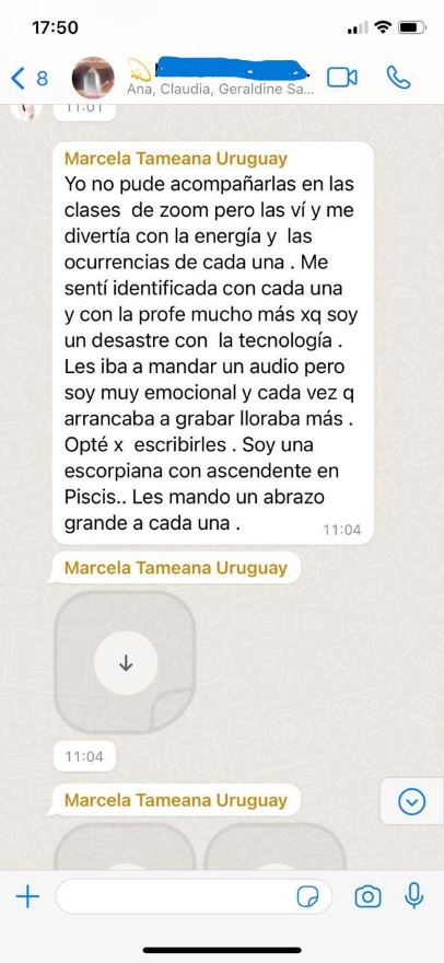 Testimonios, Tameana certificación internacional - Terapia con cristales
